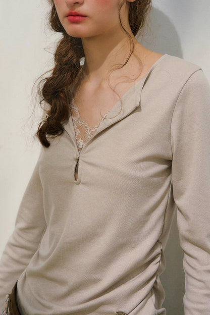 Cloud Seeder Lace Patchwork Top