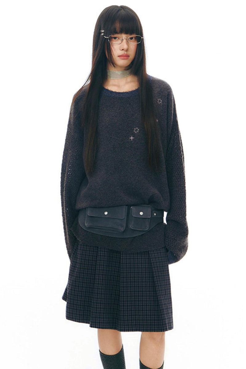 Six Point Star Knit Sweater