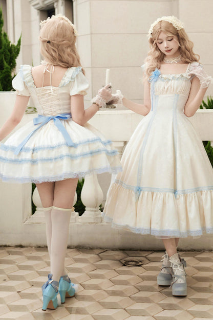 Square Neck Sea Salt Jumper Lolita Set