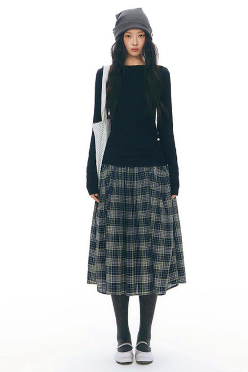 Y2k Button Layered Top