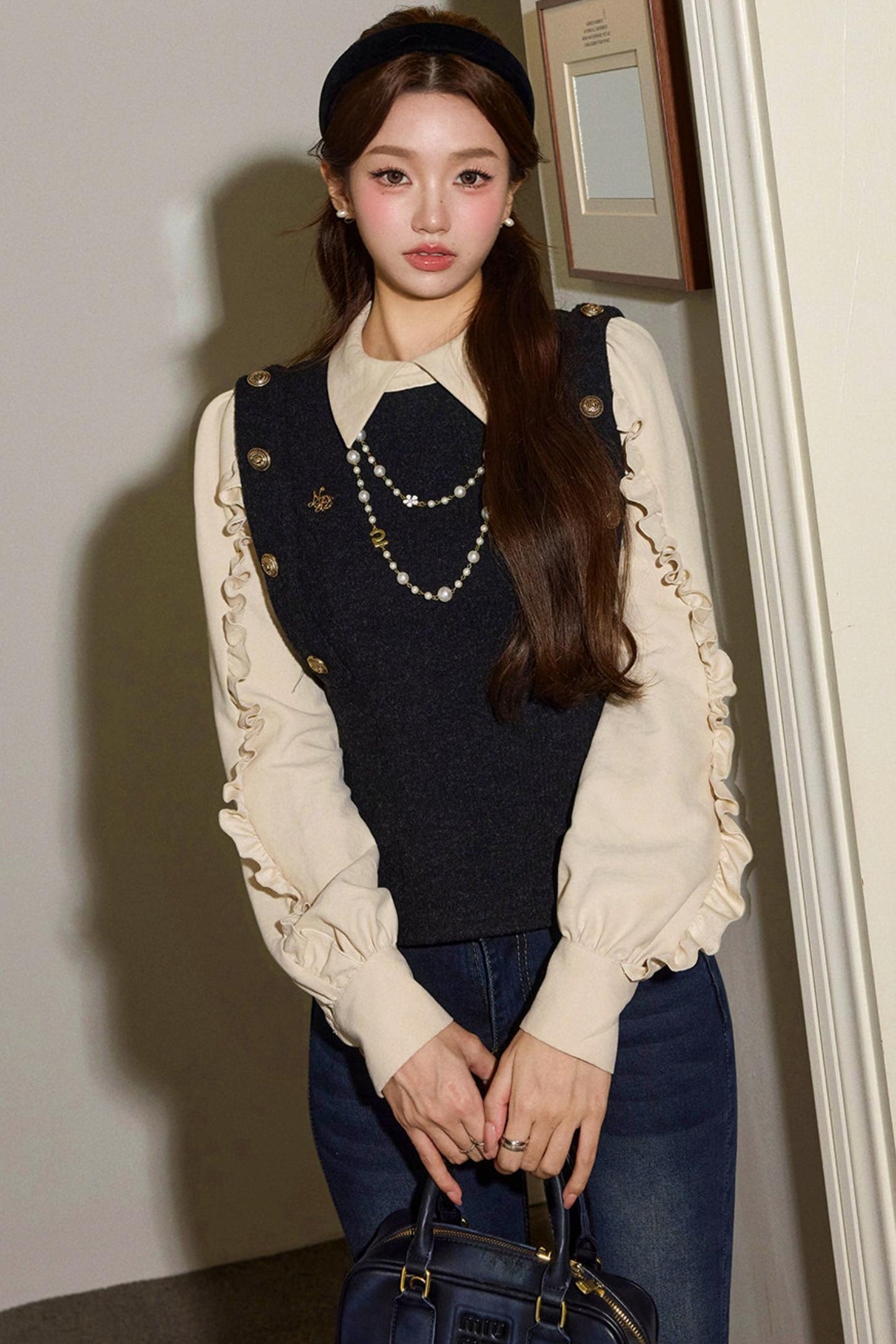 Retro French Shirt Vest