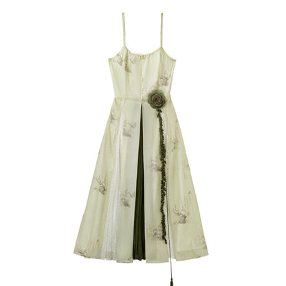 Sweet Resort Style Lolita Sand Dress Set