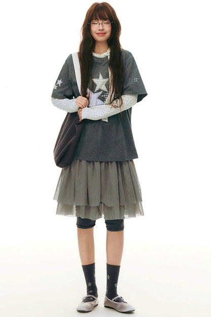 Y2k Tulle Vest Dress