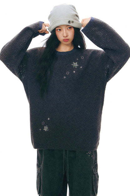 Six Point Star Knit Sweater