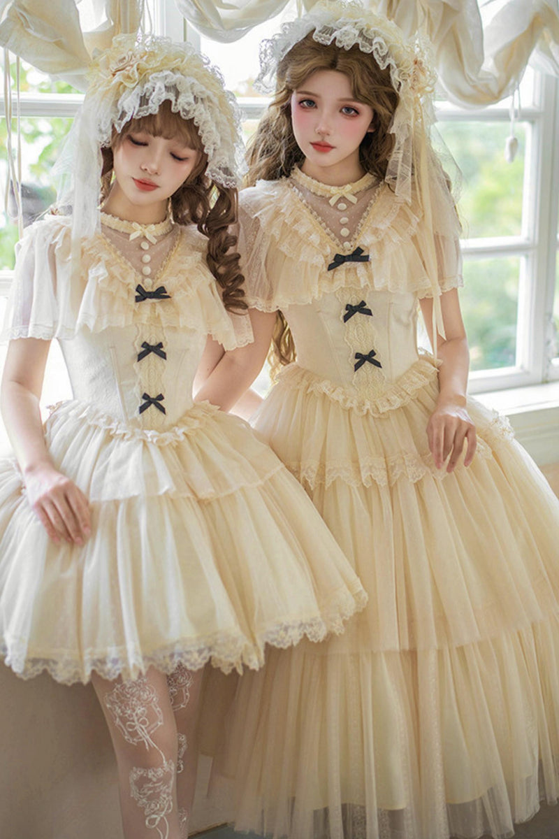 【予約商品】ホワイトプリンセスドレス+アクセサリー