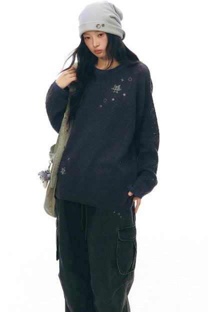 Six Point Star Knit Sweater