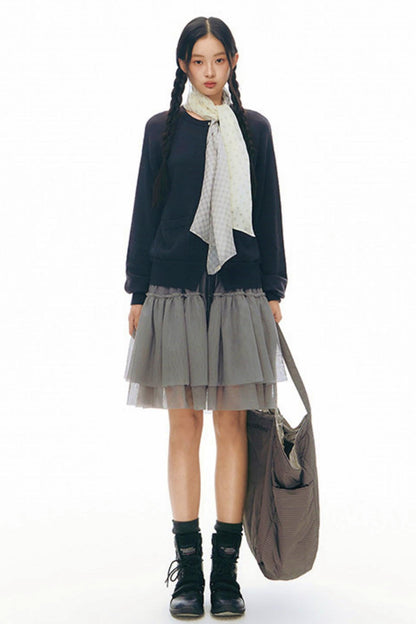 Drawstring Knit Cardigan