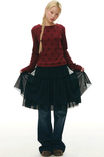 Y2k Tulle Vest Dress