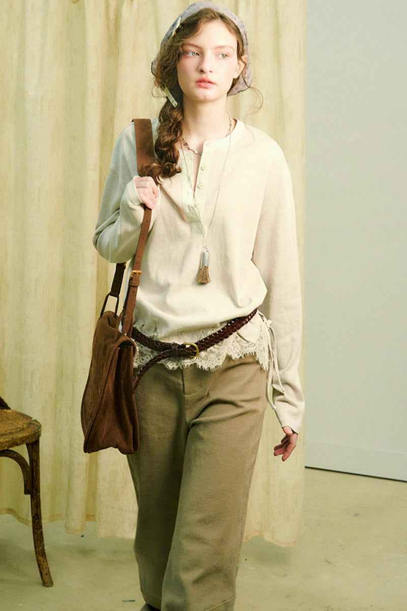 Swinging Silhouette Lace Blouse