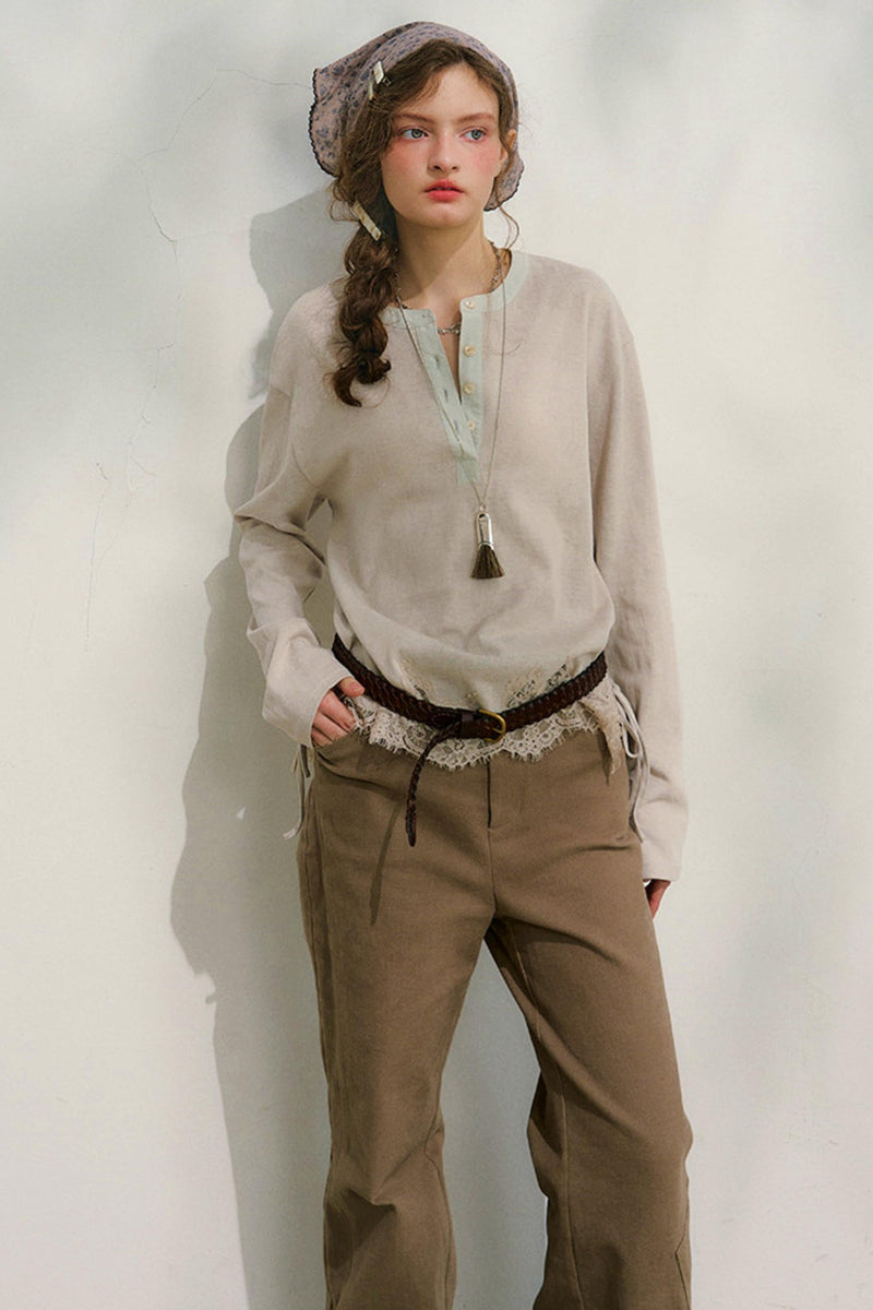 Swinging Silhouette Lace Blouse