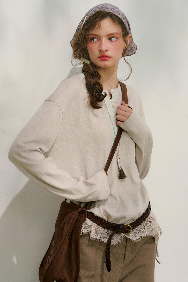 Swinging Silhouette Lace Blouse