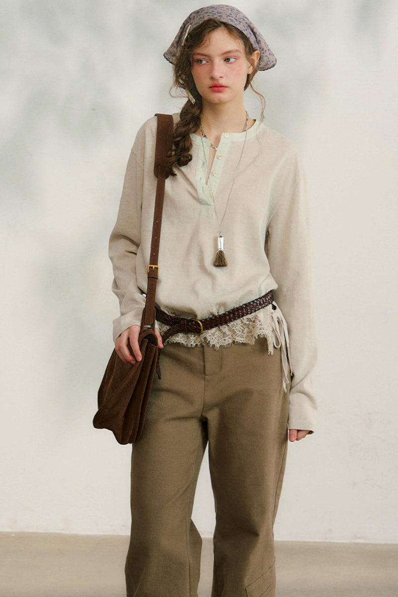 Swinging Silhouette Lace Blouse