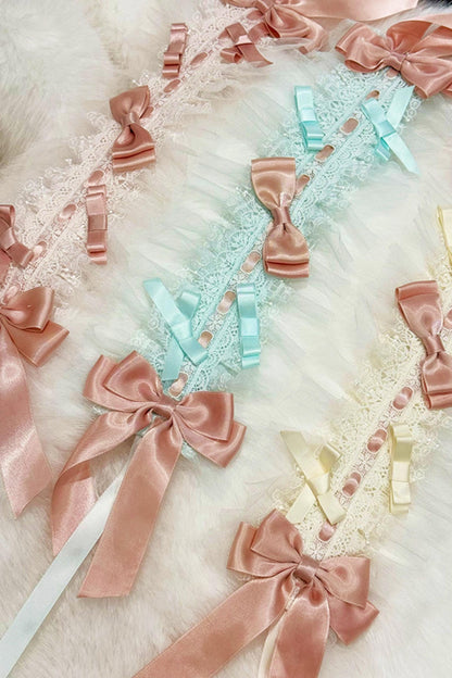 【予約商品】プリンセスリボンレースアップロリータドレス+アクセサリー