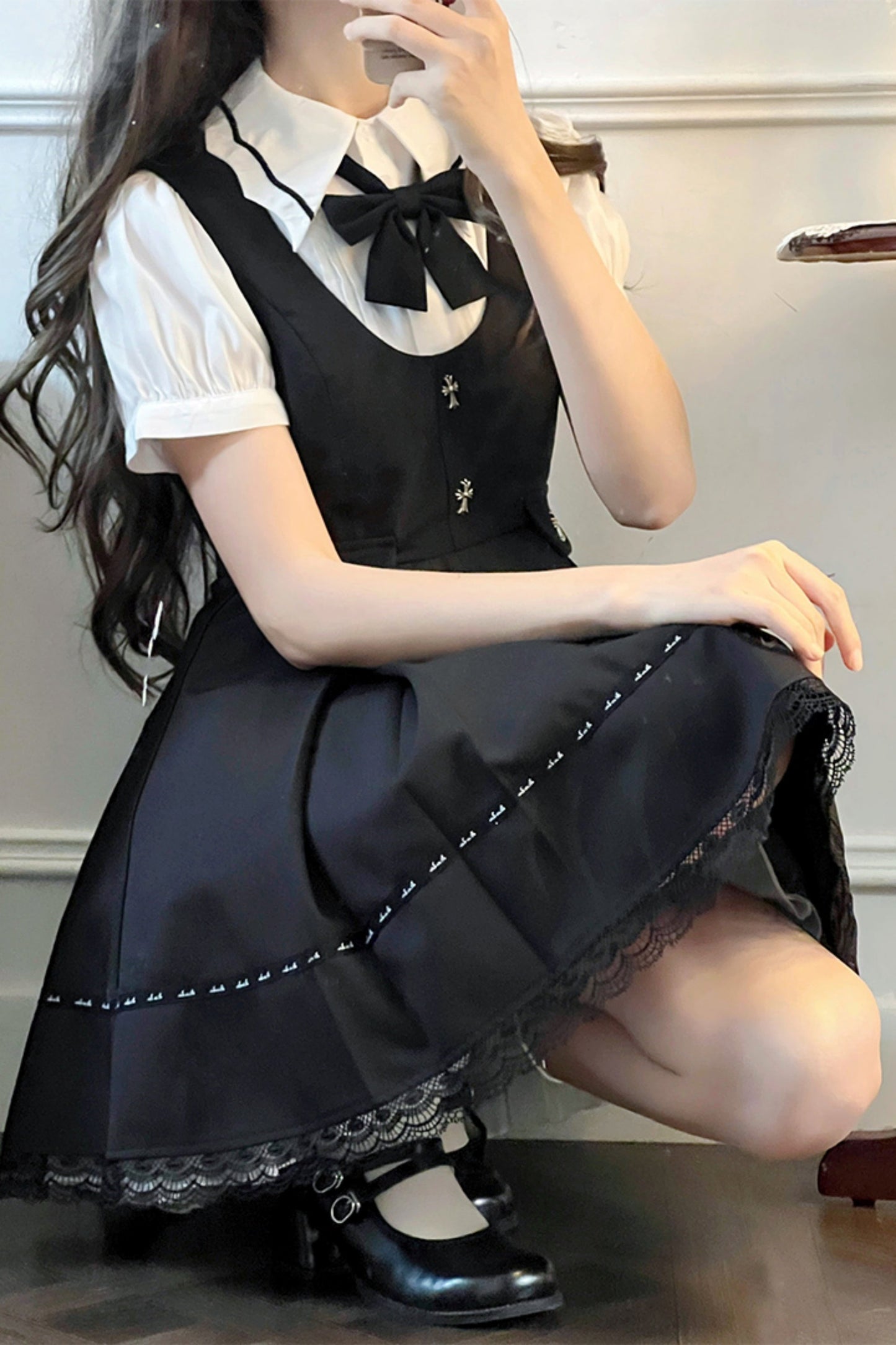 Summer Shirt + Vest Flare Skirt