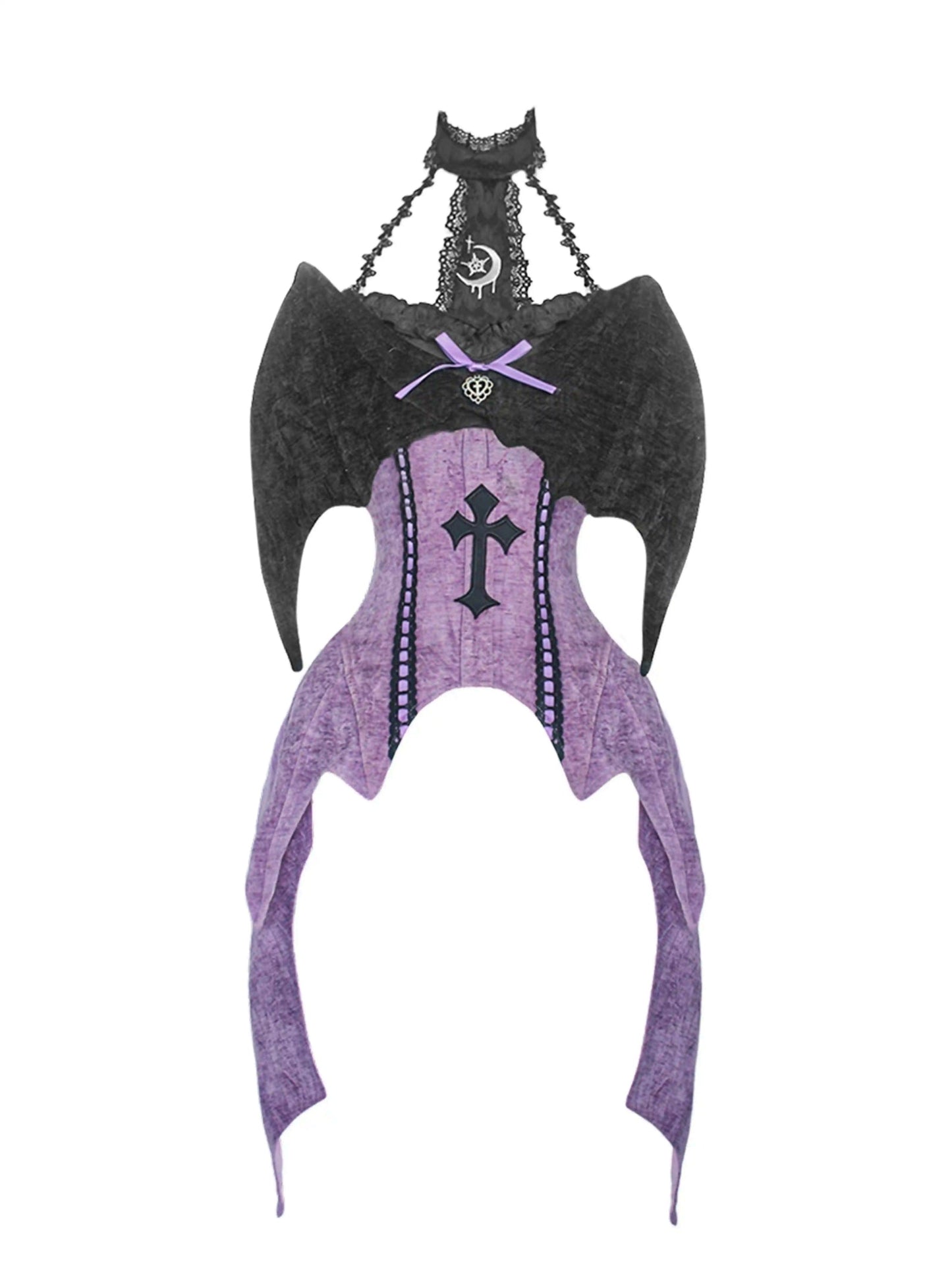 Witch Pumpkin Pants Bat Bell Sleeve Set
