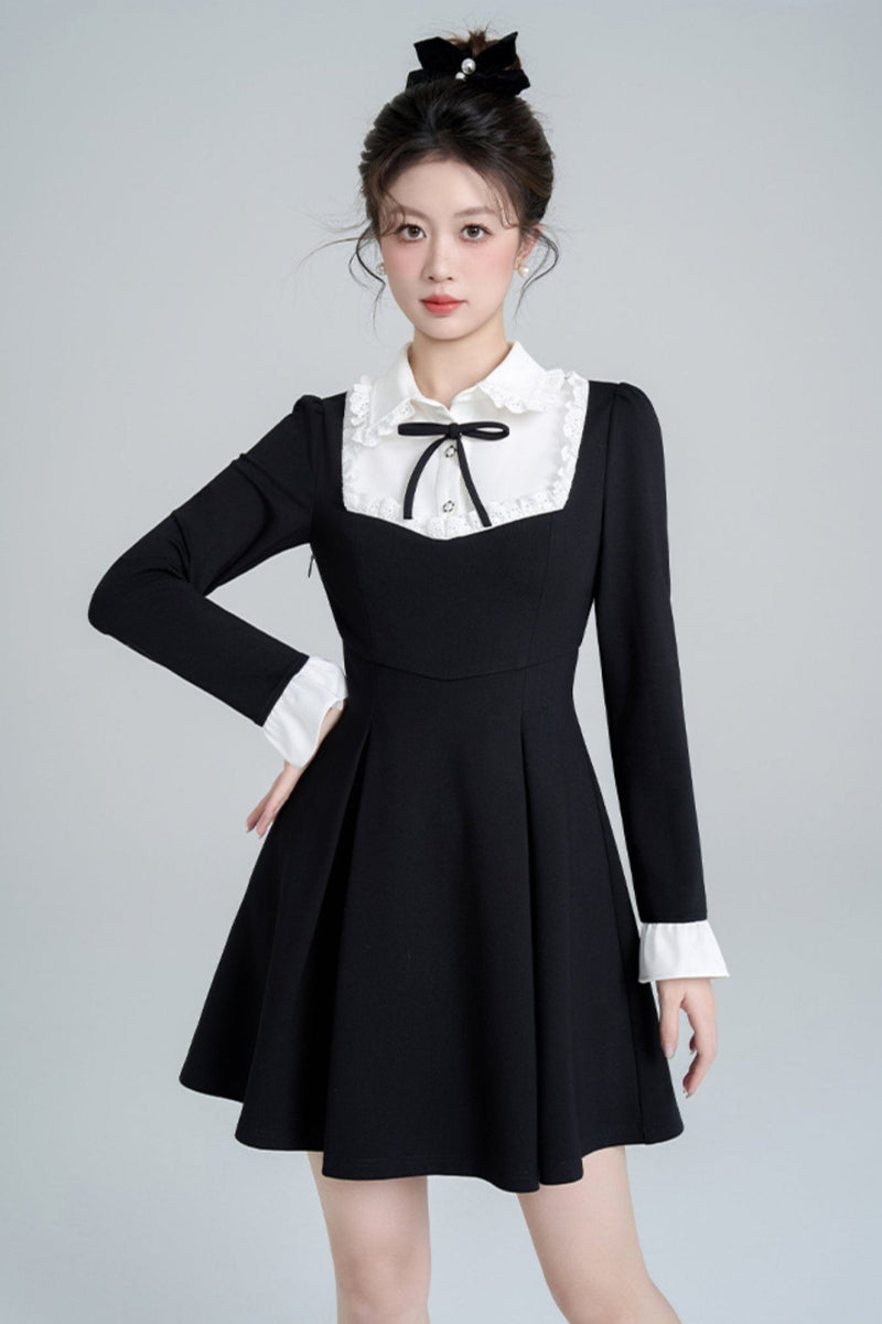 Black Hepburn Style Dress