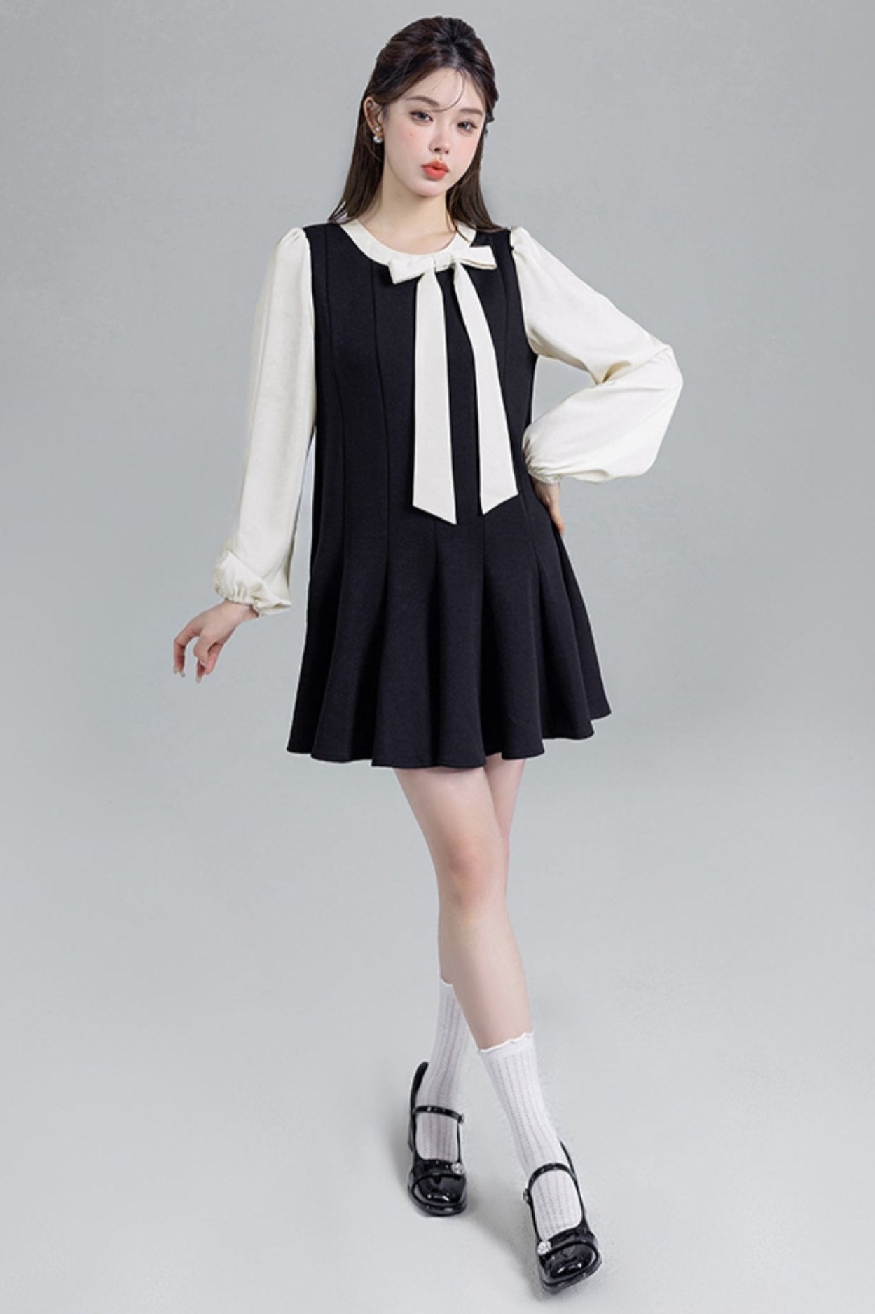 Black Bow Temperance Dress