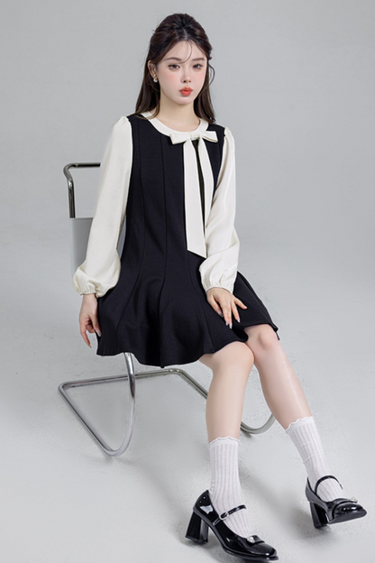Black Bow Temperance Dress