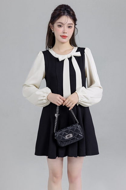 Black Bow Temperance Dress