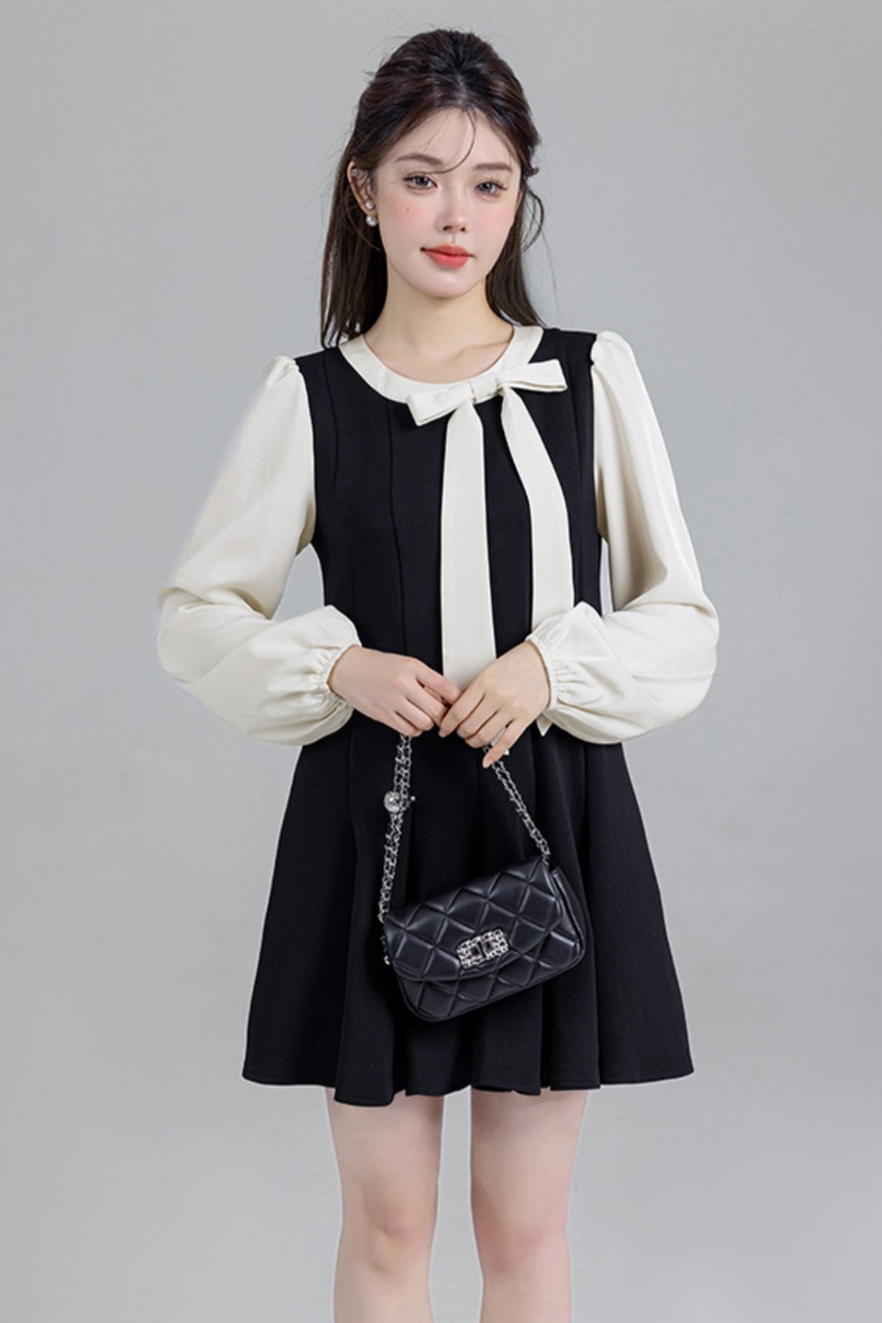 Black Bow Temperance Dress