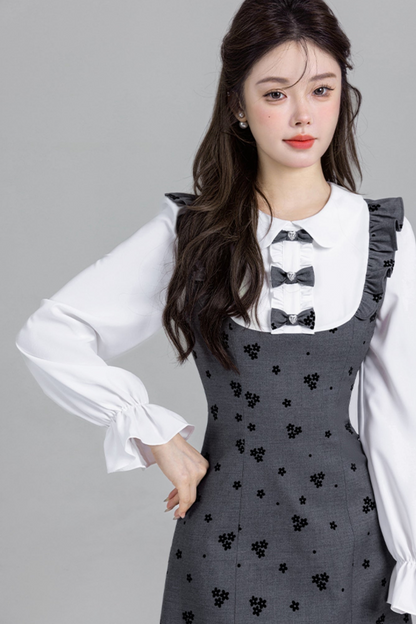 Gray Two-piece Temperance Doll Dress