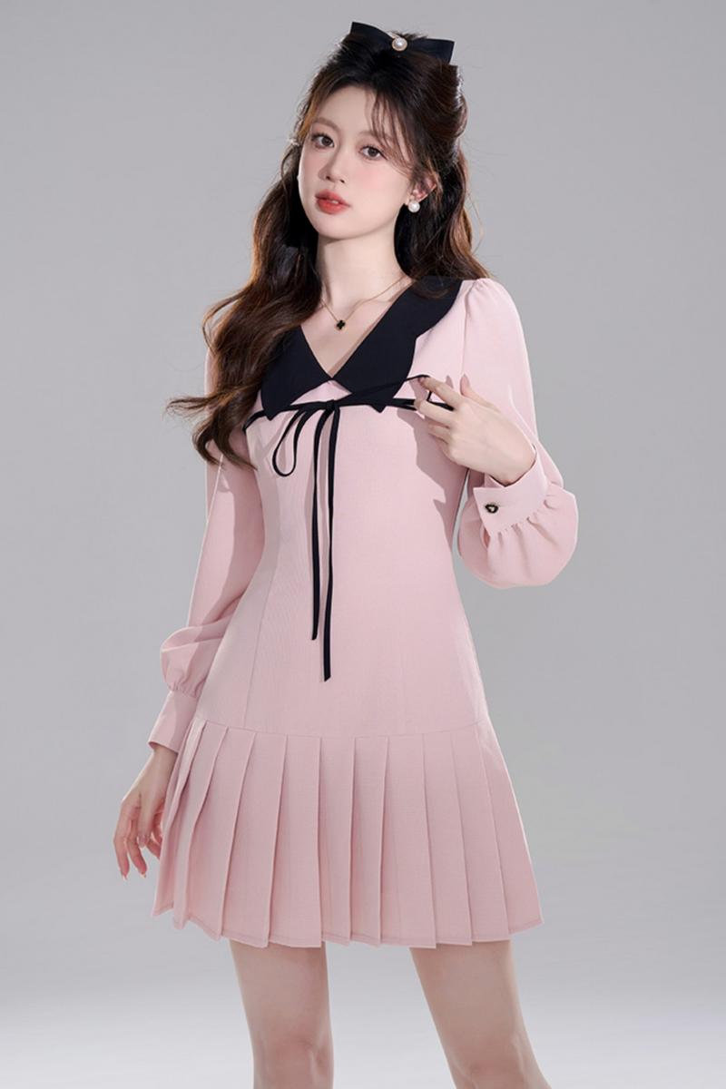 Pink Doll Color Priet West Dress