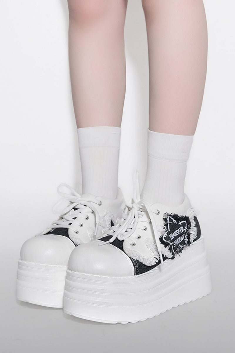 Rockstar Denim Platform Shoes