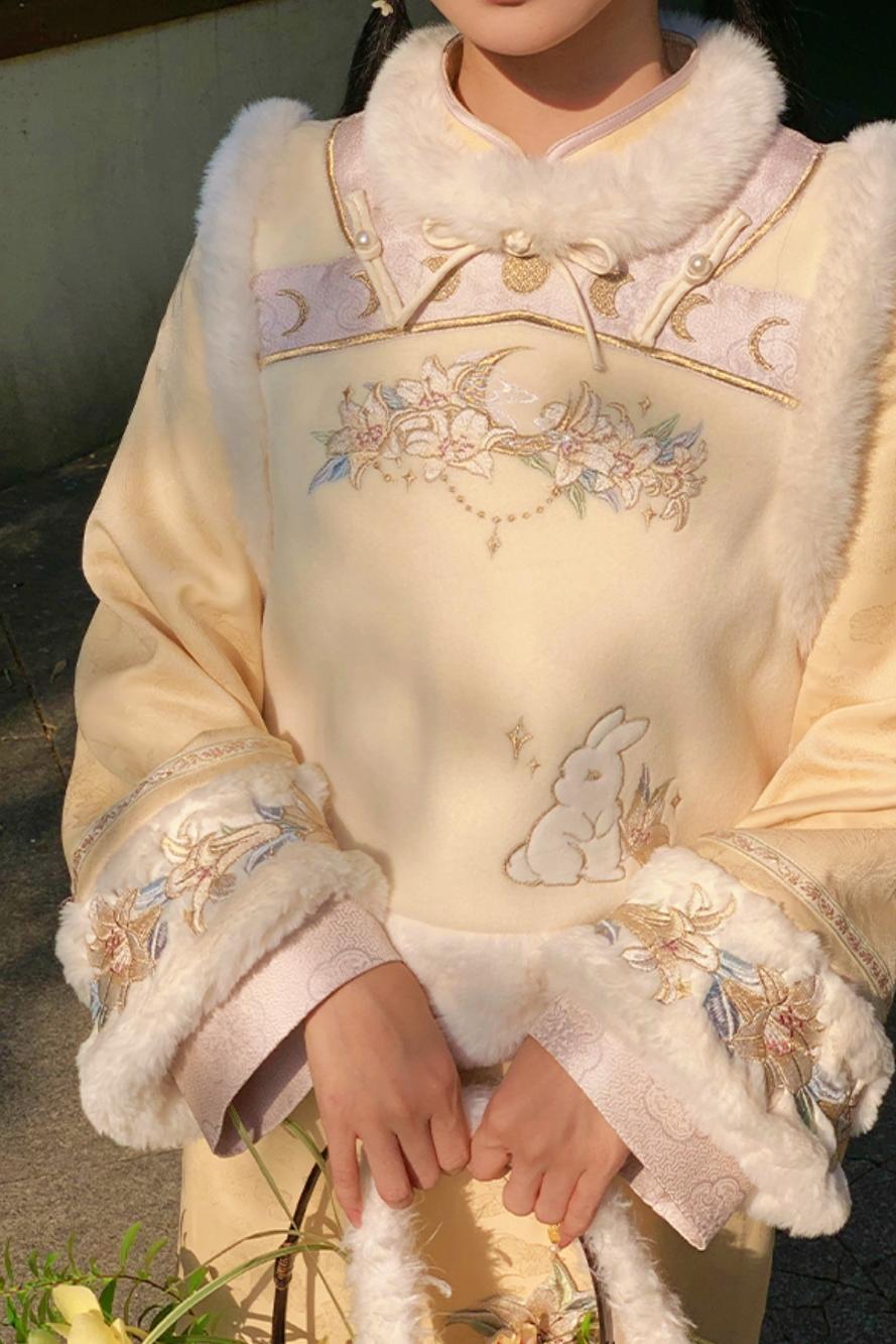 [pre-order] Wool Chinese-style Dress Set