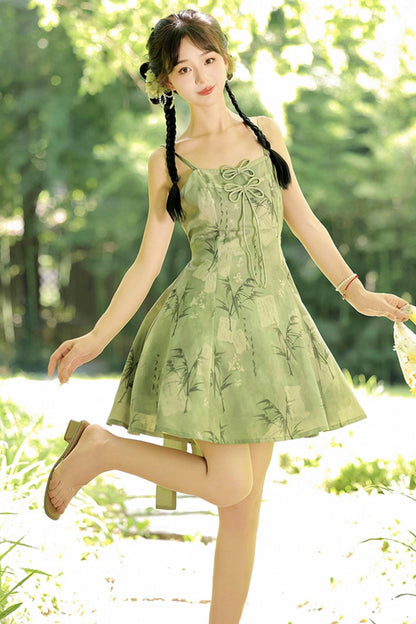 Daily Hanfu Sweet Cardigan + Slip Dress