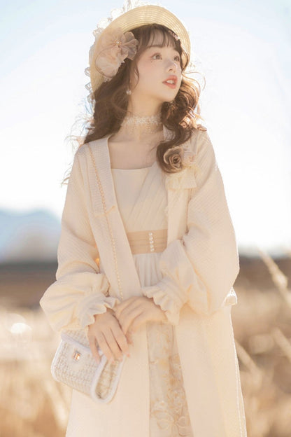 Sweet Retro Jacket + Ruffle Suspender Dress