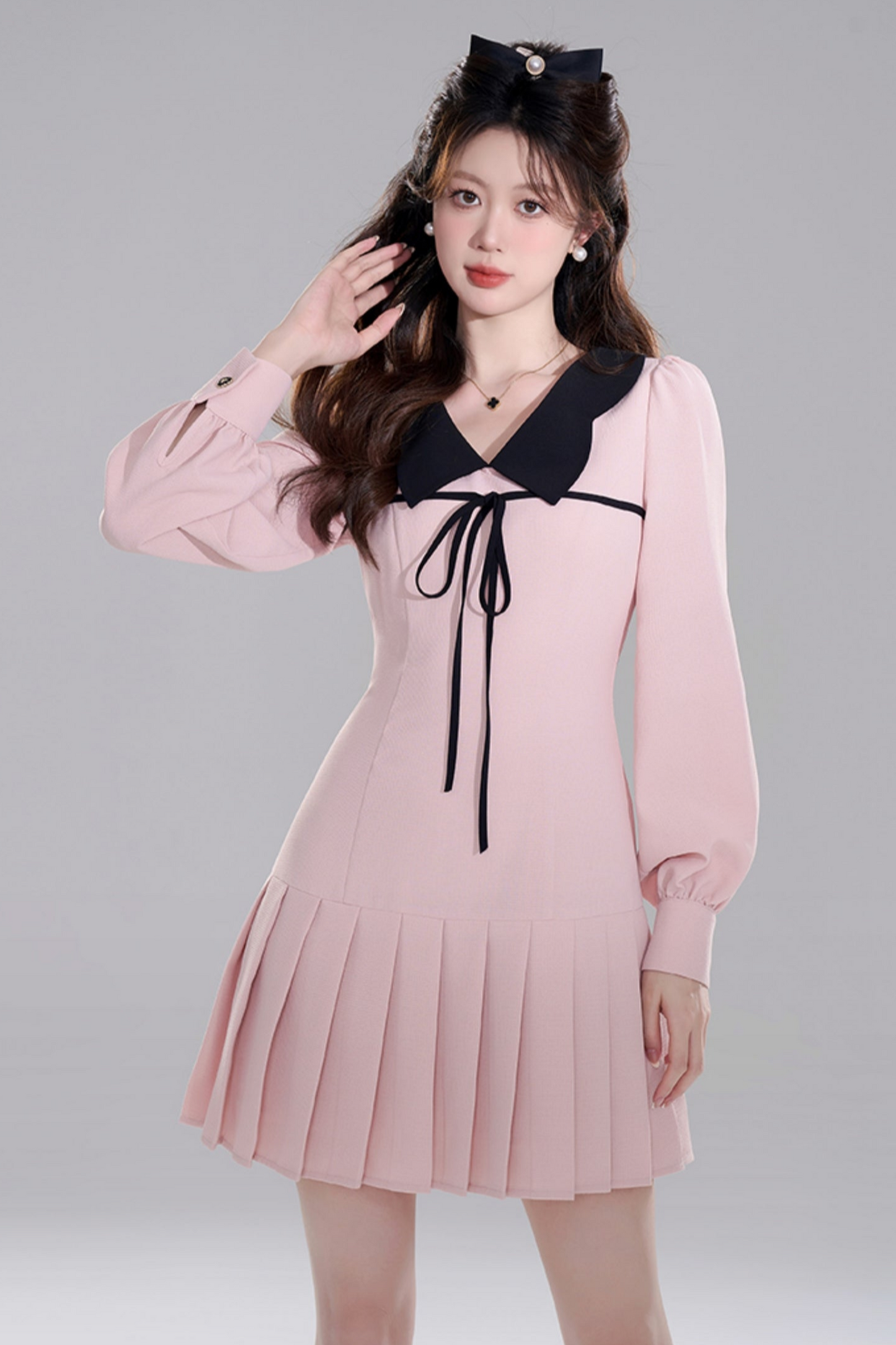 Pink Doll Color Priet West Dress