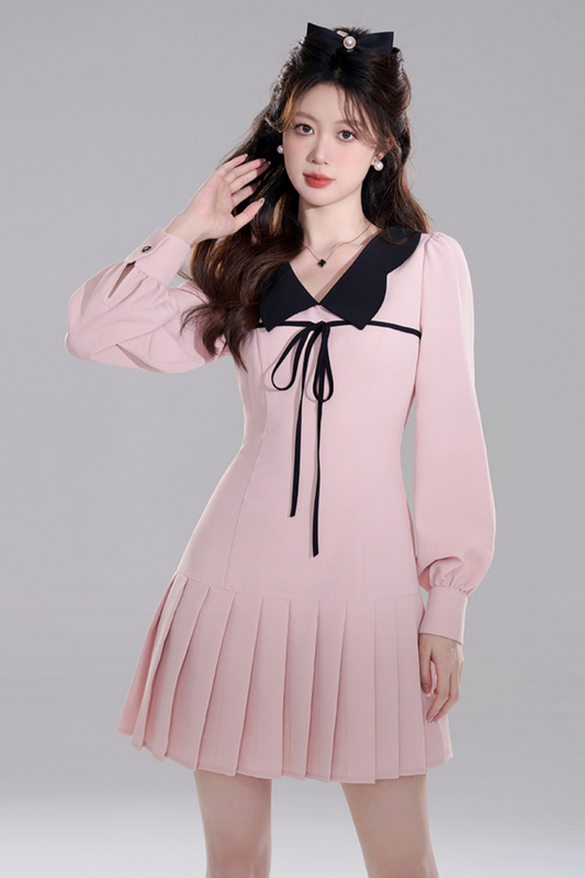Pink Doll Color Priet West Dress