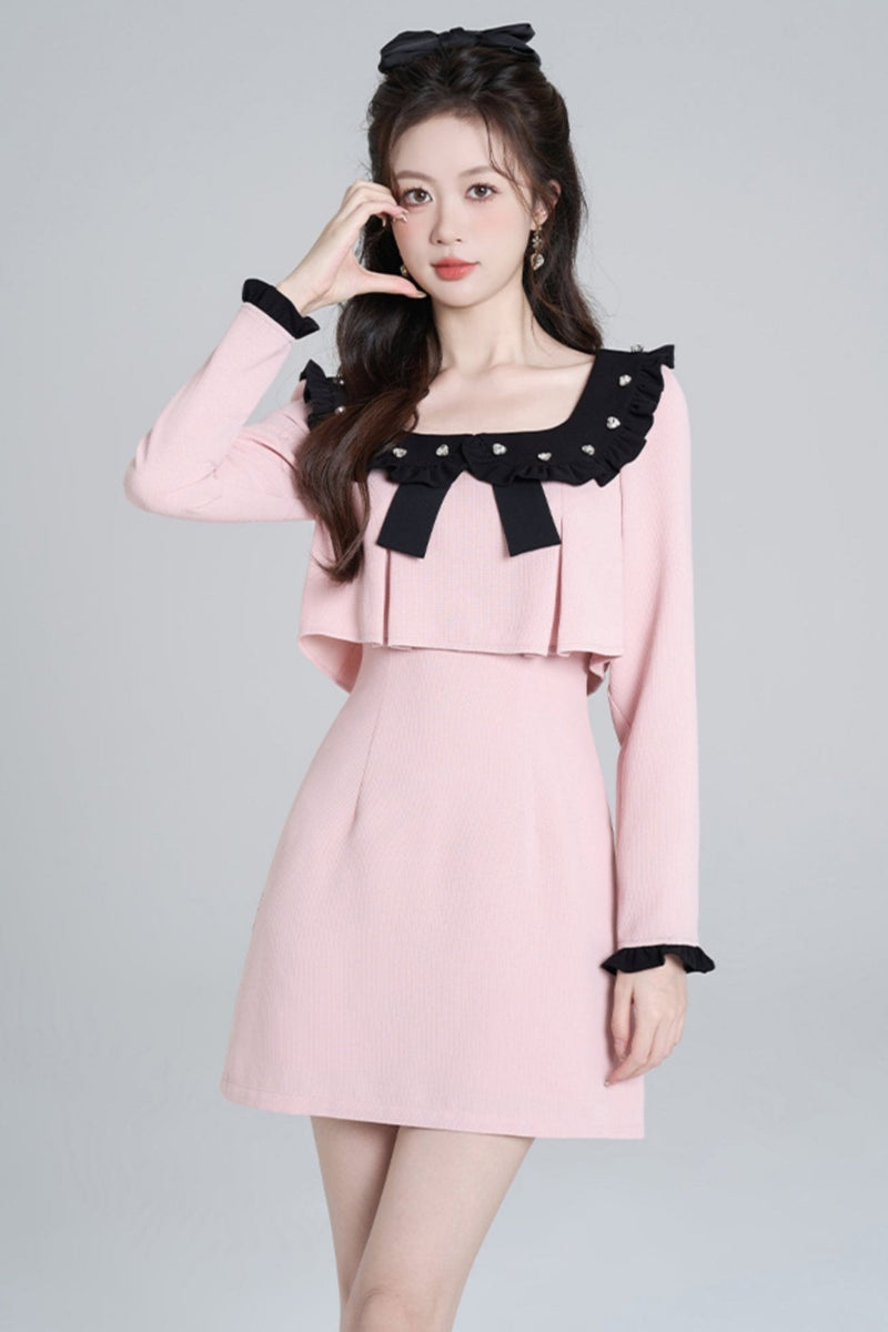 Square Neck Sweet Dress