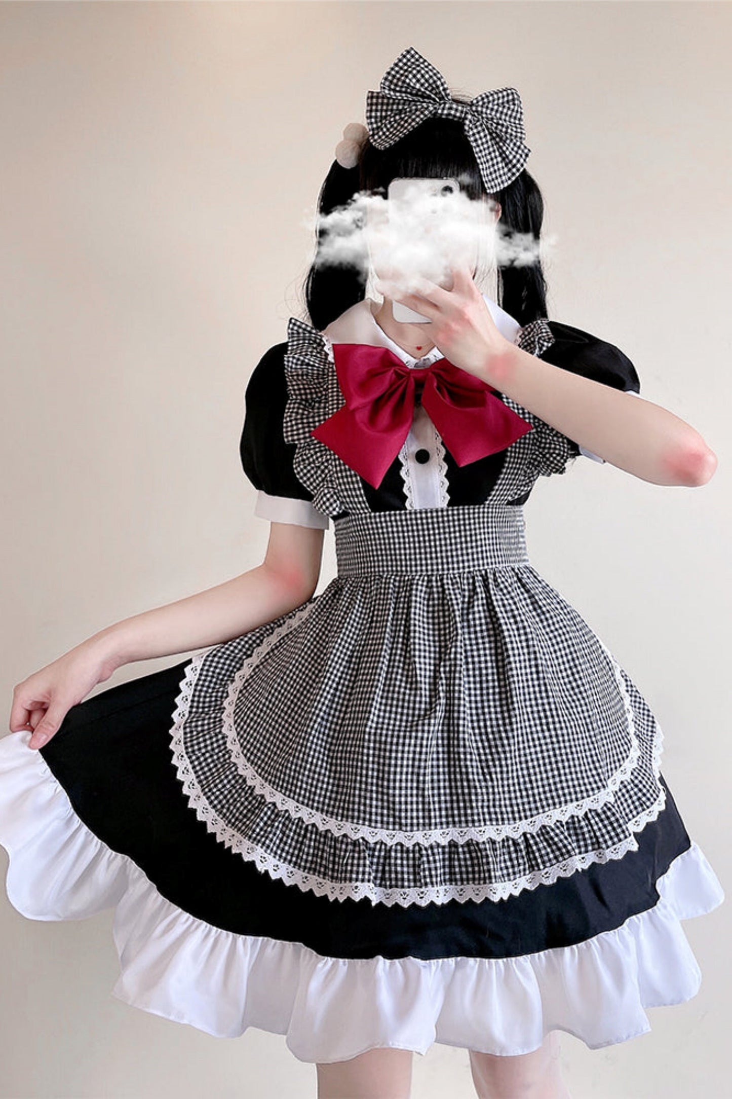 2d Loli Maid Tutu Dress Set