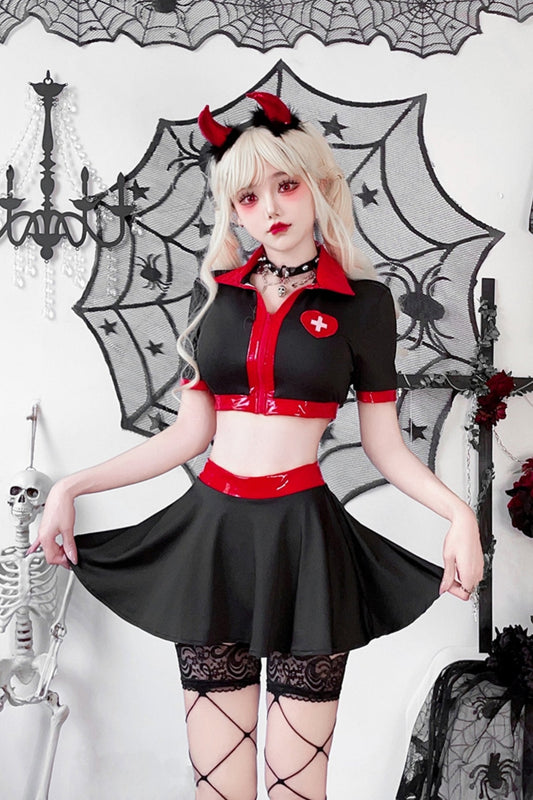 Gothic Nurse Cosplay Set