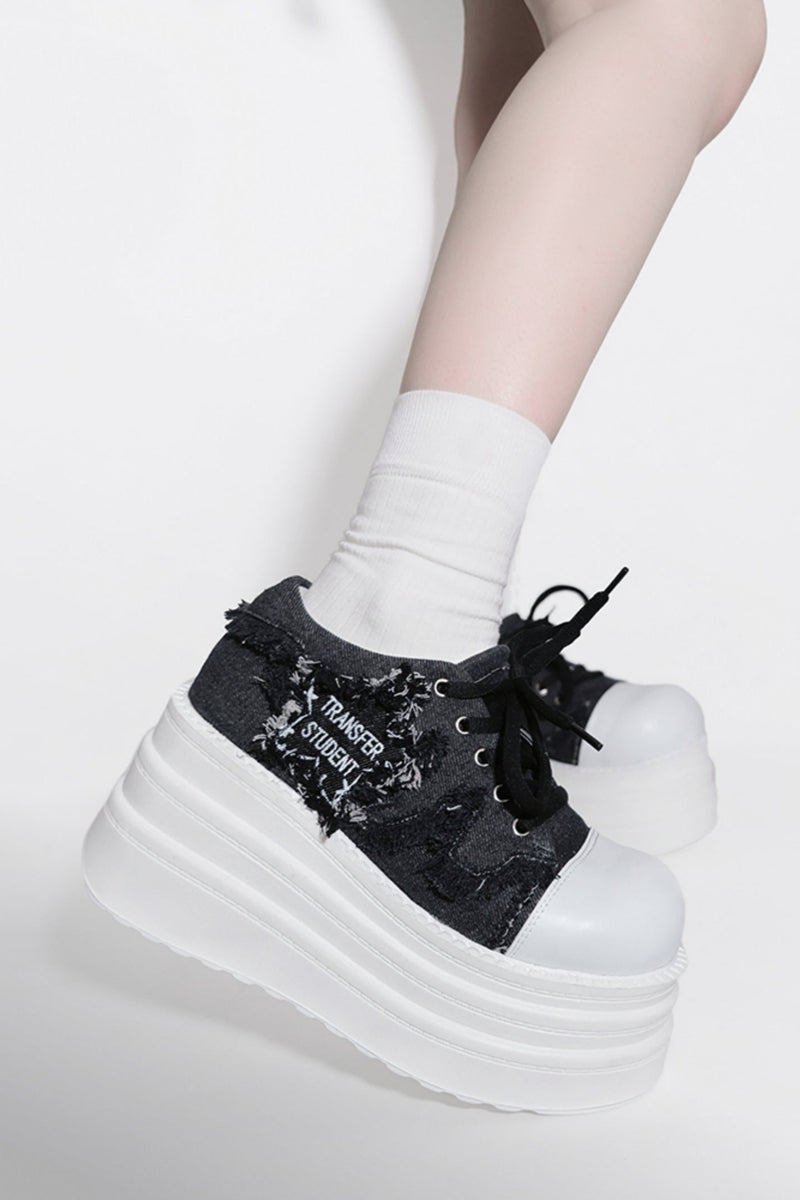 Rockstar Denim Platform Shoes