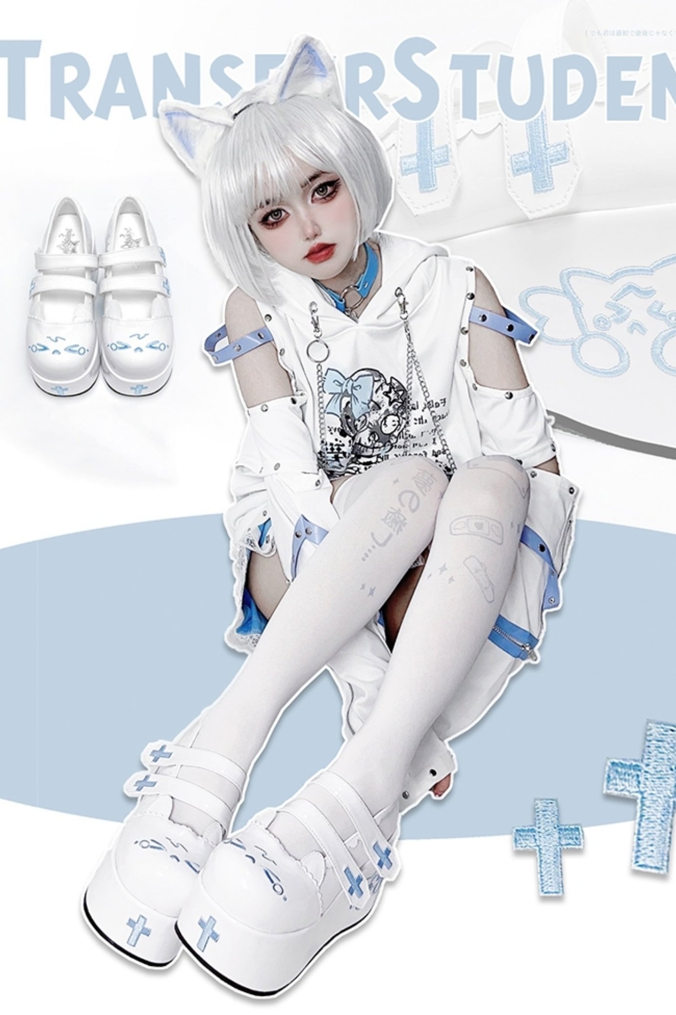 Sweet Embroidered Platform Shoes