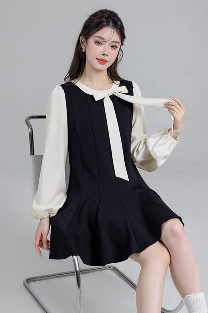 Black Bow Temperance Dress