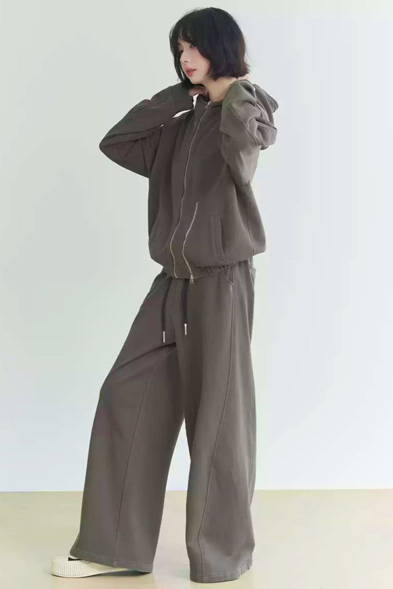 Sports Hoodie and Trousers Set
