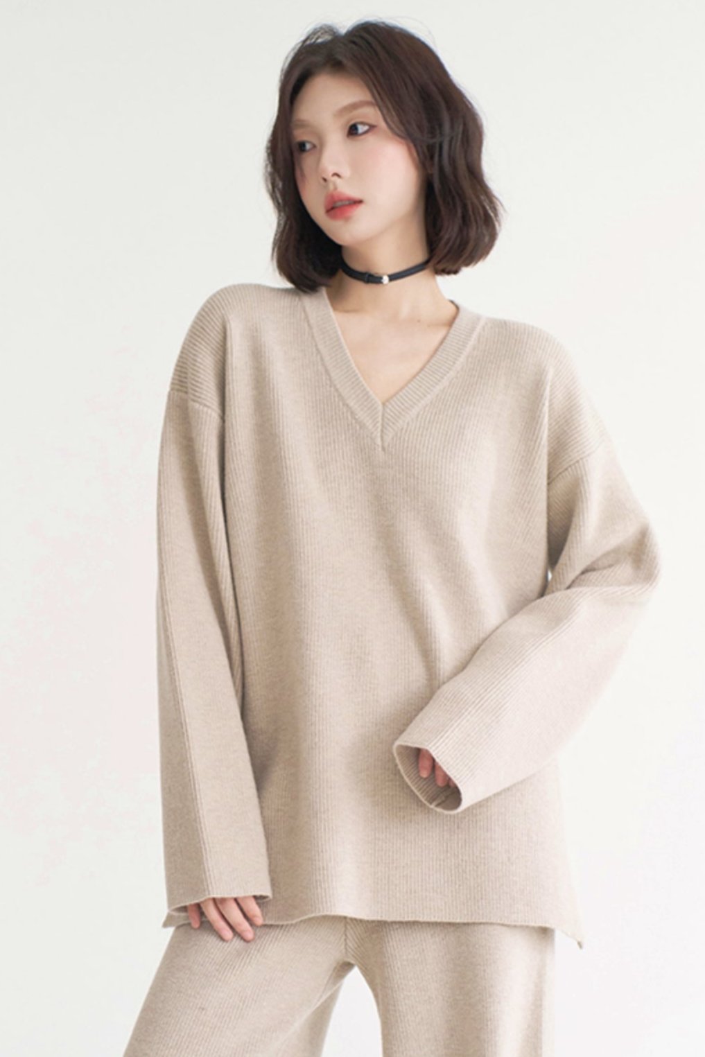 Lace Stitch Loose Satin Top