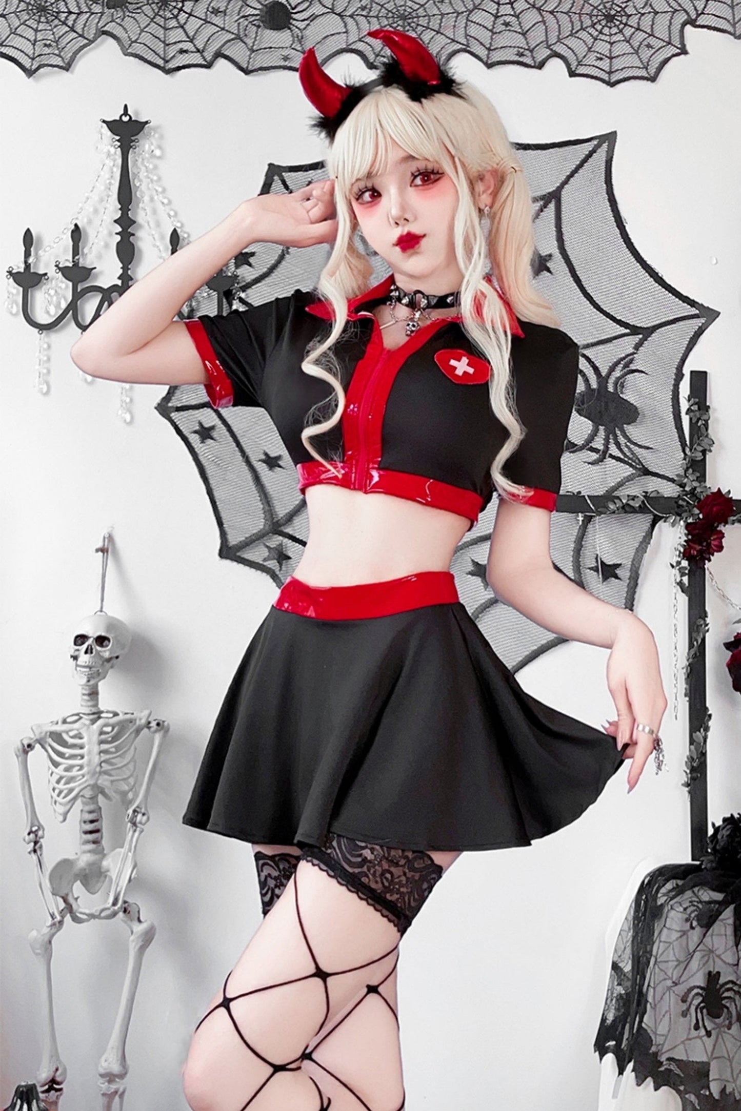 Gothic Nurse Cosplay Set
