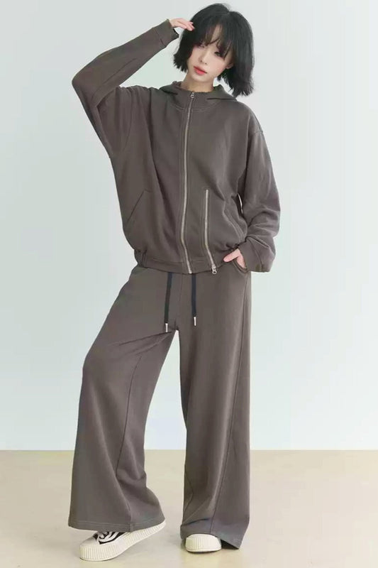 Sports Hoodie and Trousers Set
