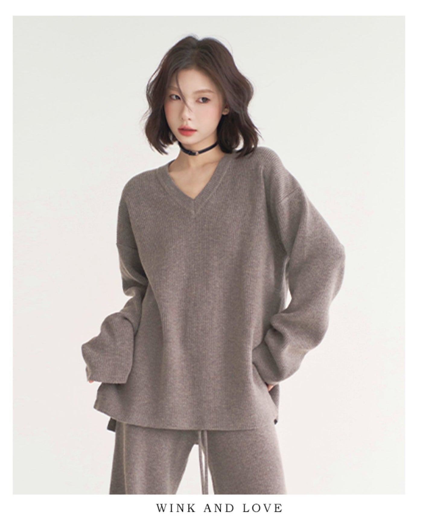 Lace Stitch Loose Satin Top