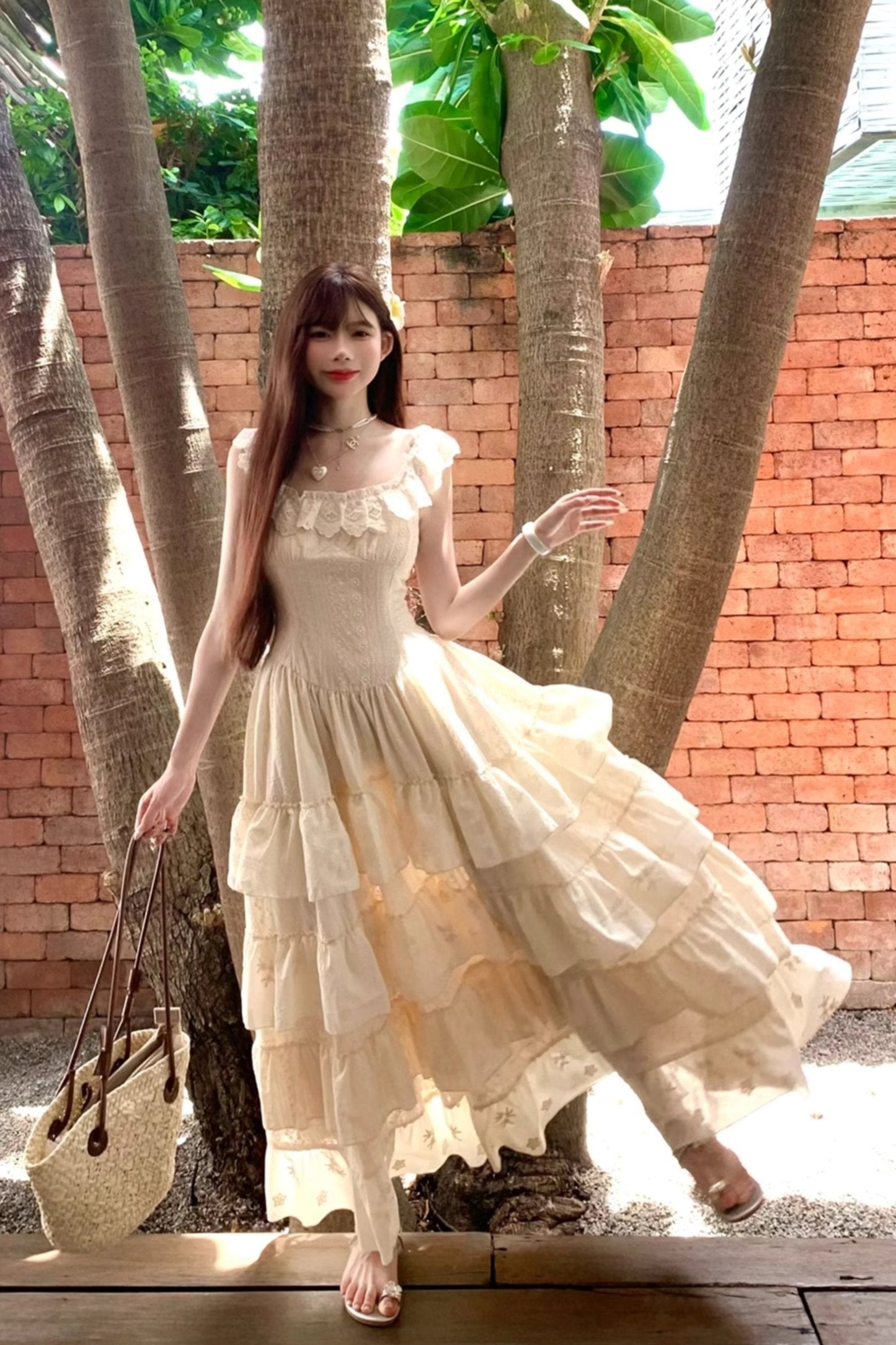 Garden Light Multishort Skirt Resort Dress