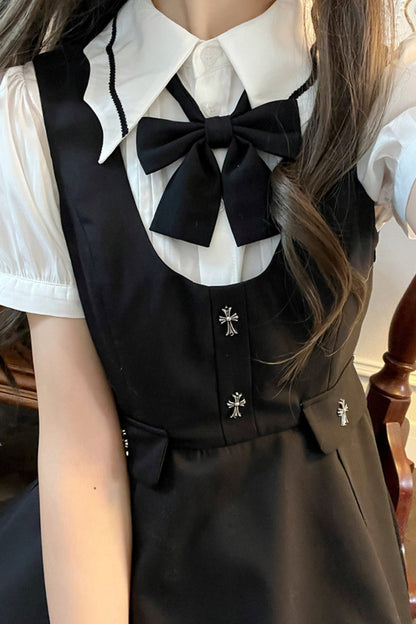 Summer Shirt + Vest Flare Skirt