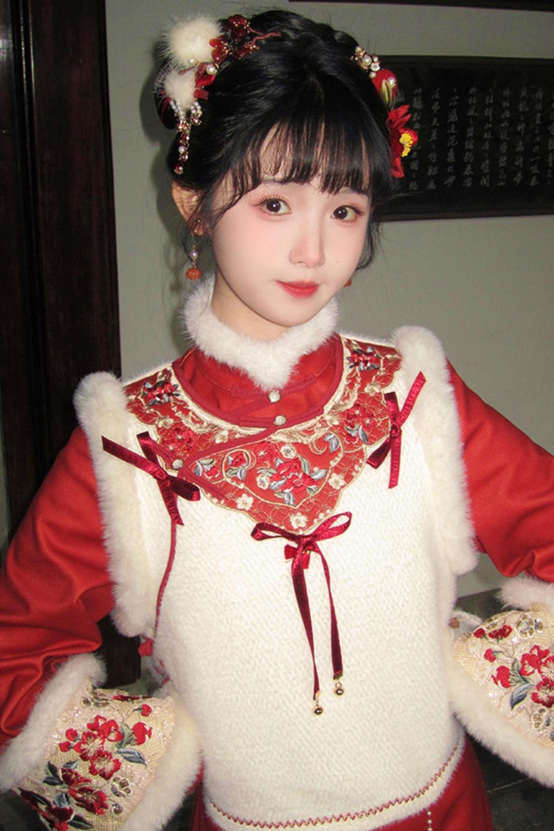 Black Tea Snow Chinese-style Dress Set