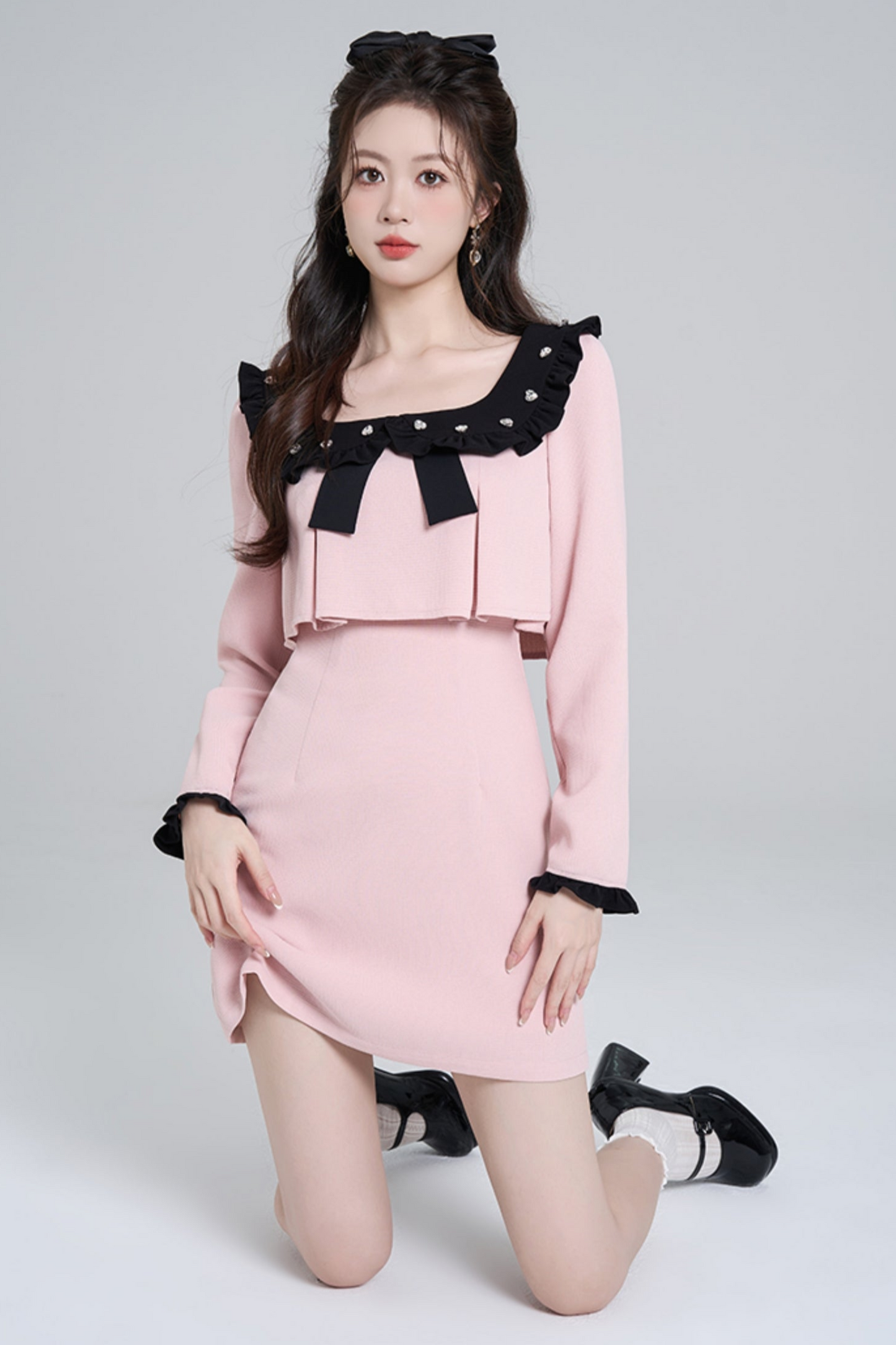 Square Neck Sweet Dress
