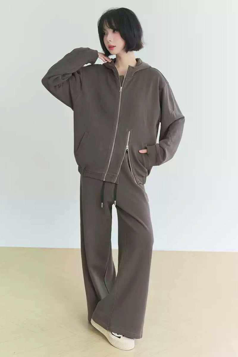 Sports Hoodie and Trousers Set