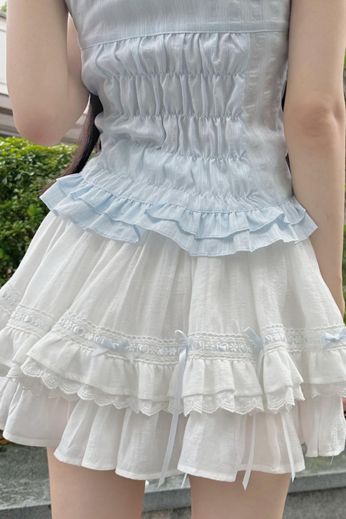 One-shoulder Doll Skirt Set