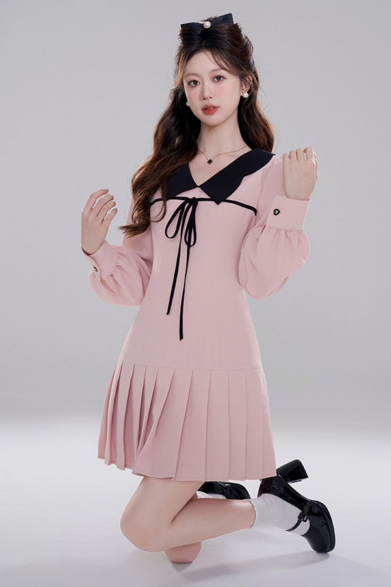 Pink Doll Color Priet West Dress